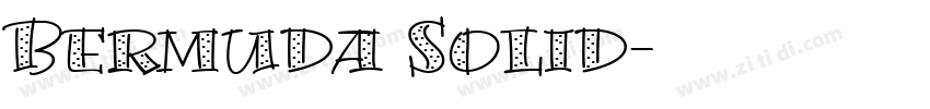 Bermuda Solid字体转换